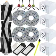 X1 Omni Accessories for ECOVACS Deebot X1 Omni/ T10 Omni, X1 Turbo Replacement Parts for Include 1 Main Brush, 2 HEPA Filters, 4 Mop Pads, 4 Dust Bags, 4 Side Brushes