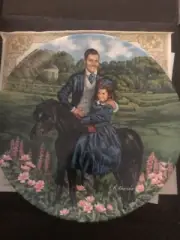 Vintage 1985 Gone With The Wind " Bonnie & Rhett" Collector's Plate By Knowles