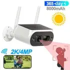 4MP Solar Battery Powered Security Camera Outdoor Home Wireless Color NightVsion