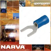Narva 5.0mm Spade Terminal flared vinyl & insulated Blue Pack of 100