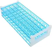minkissy 50 Hole Test Tube Rack Lab Equipment Test Tube Holder Rack Chemistry Supplies for Storage Display