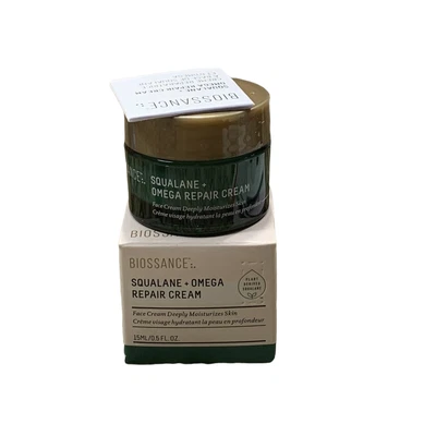 Biossance Squalane + Omega Repair Moisturizer - Travel Size 0.5 fl oz./15ml New