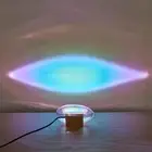 Crystal Glass Colorful Crystal Lamp Colorful Sunset Table Lamps for Bedroom
