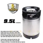 Stainless Steel Premium Rubber Handle 9.5 L BALL LOCK KEG Home Brew Beer Cider
