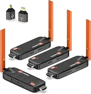 Wireless HDMI 1 Transmitter and 3 Receiver, Up to 6 RXs, HDMI Transmitter and Receiver, 5G/1080P Wireless Extender Streaming Video Audio for Laptop, PC to TV, Projector, Display - 165FT/50M