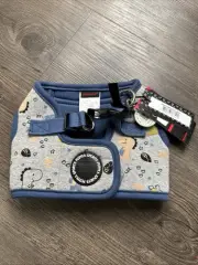 Puppia Spring and Summer Fashion Step-in Vest Dog Harness, Blue_Minmi,Size M