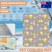 Pet Cooling Mat Dog Cat Gel Non-Toxic Bed Puppy Sofa Self-cool Summer Pad S/M/L