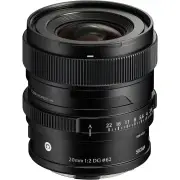 Sigma 20mm f/2 DG Contemporary Lens - L-mount Black