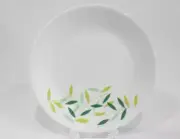 ❤️ 1 Corelle "Unknown Pattern" 10 1/4" DINNER PLATE *Scattered Green Leaves