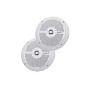 Aussie Traveller Two-Way 6.5" Slimline Speakers White, Pair