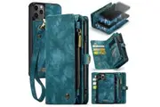 Apple iPhone 11 Pro Max CaseMe 008 2-In-1, Zip Wallet with Detachable Phone Cover