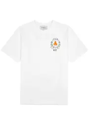 Casablanca Casa Way Printed Cotton T-shirt - White L