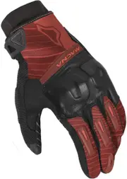 Macna Attila RTX Motorcycle Gloves, black-red, Size XL for Men Black Red