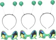 STOBAZA 18 Pcs Alien Glasses Martian Antenna Headdress Alien Accessories for Kids Alien Headpiece Green Hair Accessories Adult Costumes Head Band Festival Headdress Plastic Pops Mini Child