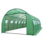 Green Fingers Greenhouse Tunnel Gable Shed Walk-In Garden Plant Storage PE Cover