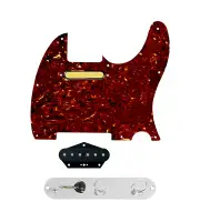 920D Custom Gold Foil Loaded Pickguard for Tele With Tortoise Pickguard and T...