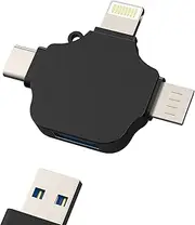 OTG Adapter USB Female to Type C Lightning Micro Male Converter(3in1) Camera Card Reader Mouse Keyboard MIDI Flash Drive Thunderbolt Apple iPhone15 Pro Max Plus Ipad Pro CJJ
