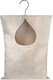 Clothespin Bag Holds 100 Medium Sized Clothes Pins Durable Canvas 11 X 15 Inches