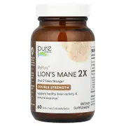 Pure Essence, MyPure™, Lion's Mane 2X, Double Strength, 500 mg, 60 Vegi-Caps