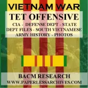 Vietnam War Tet Offensive CIA - DoD - State Dept Files & ARVN Report USB Drive