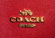 COACH Tatum Carryall C4078 Leather Black Red Peddle Hardware Shoulder Bag NWT