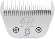 Detachable A Series Wide 4 Blade Dog Grooming Skip Tooth Cuts Length 3/8"-9.6mm Japanese High Carbon Steel Dog Grooming Blade Supplies | Detachable Blade Clipper (Compatible A5 Series(B4W)