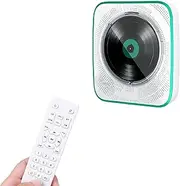 Bluetooth CD Player, Wall Mountable Home Music Player with Remote Control, FM Radio, U Disk/USB, AUX Function, AB Repeat, Plug-in Headset