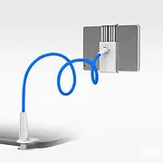 Tablet Holder Universal 360 Degree Flexible Table Stand Mount Holder for iPhone iPad Tablets 2020 New,Blue