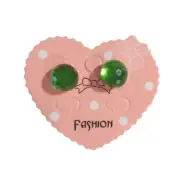 9mm Faceted Green Lucite Ball Stud Earrings Women Girls Fashion Jewelry