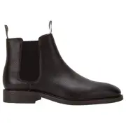 Mens Julius Marlow Gaucho Mocha Tumbled Work Formal Leather Slip On Shoes Boots