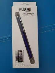 Ballpoint Pen & Touch-Screen Stylus – 2-In-1 - Purex Technology – Blue Color