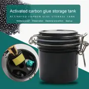 200ml Eyelash Glue Storage Jar 3 Compartments Keep Freshness False Lash Adhesive