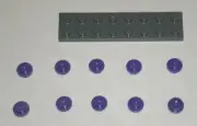 LEGO NEW 1x1 Dark Purple Round Plate Stud (10x) 4566522 Brick 6141