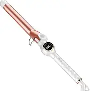 WEEYUM 1 Inch Curling Iron, Long Barrel Curling Wand for Hair, Ceramic Tourmaline Hair Curling Iron Dual Voltage