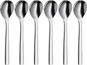WMF 12.9146.6040 6-Piece 18/10 Stainless Steel 12 cm Nuova Egg Spoon Set, Silver