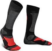 [Piarini] 2 Pairs of Unisex Ski Socks Snow Gear For Men, Women and Children For Winter Sports Snowboard Breathable Socks Knee Socks Thermal Socks Function Socks Outdoor Socks made from Merino Wool