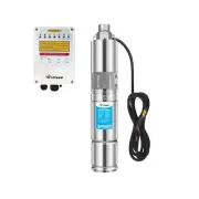 3" OD Solar Well Pump With MPPT Controller 24V Water Pump 5.7GPM 165Ft Head 3...