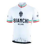 Bianchi Milano ISALLE WHITE Short Sleeve Cycling Jersey | Made in Italy