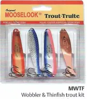 Mooselook Wobbler - Thinfish Trout 4-Pack Kit - MWTF by Brecks -Fishing Lure Kit