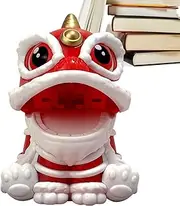 Wesleyyy Cute Dashboard Car Accessories - Desk Decor Chinese Lion Solar Power Car Dashboard Decor,Cute Car Ornament Chinese Decorations Dashboard Crafts, Car Interior Accessories Ornaments