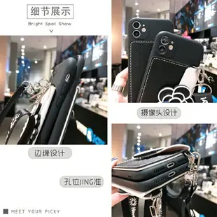 斜挎零錢包oppoReno4/3pro/2z手機殼R17/R15手提包R11掛繩R9s適用