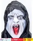Vampire Dracula Adult Hooded Half Face Mask Halloween Costume Accessory