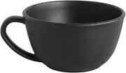 Tradition Acoustic Tribeca PLAWARE Soup Cup, Black, 15.9 fl oz (450 ml)