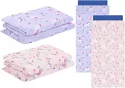 2 Pcs Unicorn Nap Mat Cover Girls Boys Sewn in Flap Design Rest Preschool