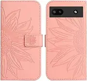 Compatible with Google Pixel 6 Pro 5G Cover,Compatible with Google Pixel 6 Pro 5G Flip Kickstand Card Slots Magnetic Closure Phone Case Pink