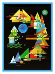 Modern Wassily Kandinsky Spitzen in Bogen Counted Cross Stitch Pattern