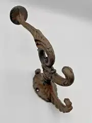Coat or Towel Hook Cast Iron Rustic Victorian Look New