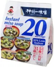 Miko Brand Miso Soup 20 Piece Value Pack Pack-30% Less Sodium, 10.65 Ounce