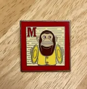 2014 Disney Booster Pin Pixar Toy Story Letter Building Block "M" Musical Monkey