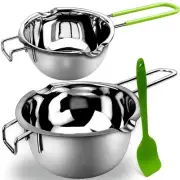 Double Boiler Pot Set for Melting Chocolate Butter Cheese Assorted Sizes